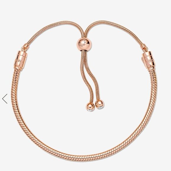 Pandora Moments Snake Chain Slider Bracelet - Picture 3 of 3